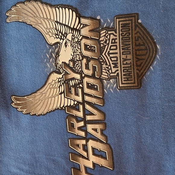 Harley-Davidson Blue Graphic Long Sleeve - Picture 5 of 7